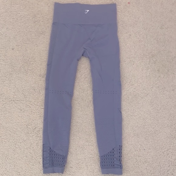 Gymshark Energy Seamless High-waisted Leggings Purple Lavender Sz Medium - Picture 5 of 8